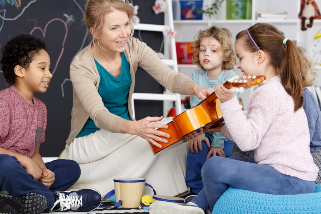 during a music class