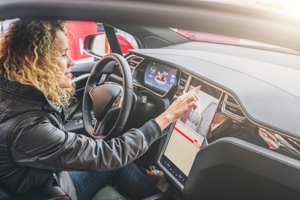 woman driving