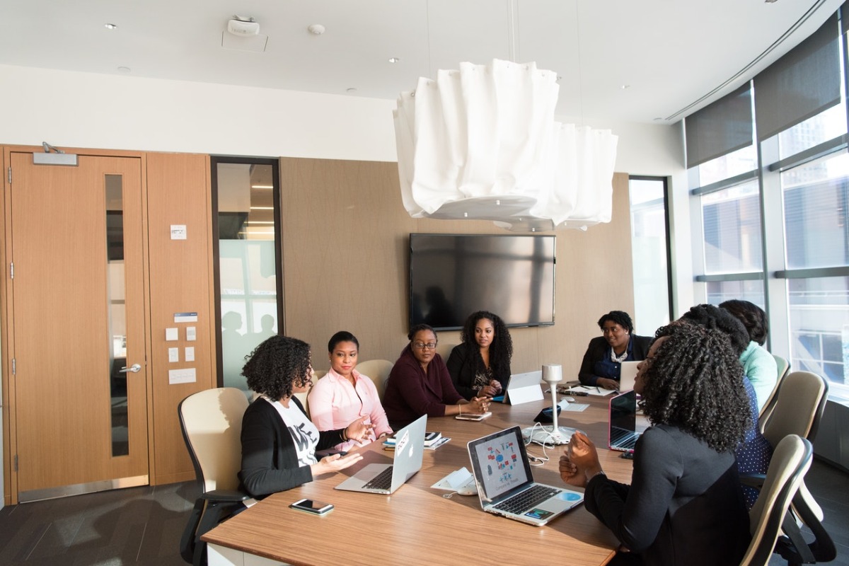 people in a conference room