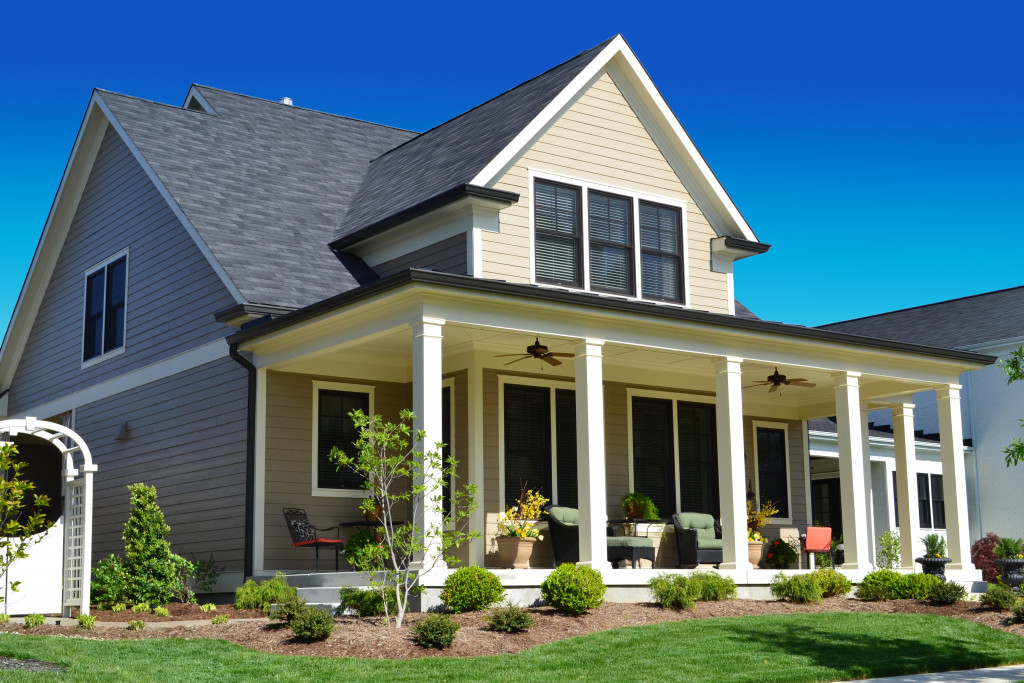 An image of a suburban house on a sunny day