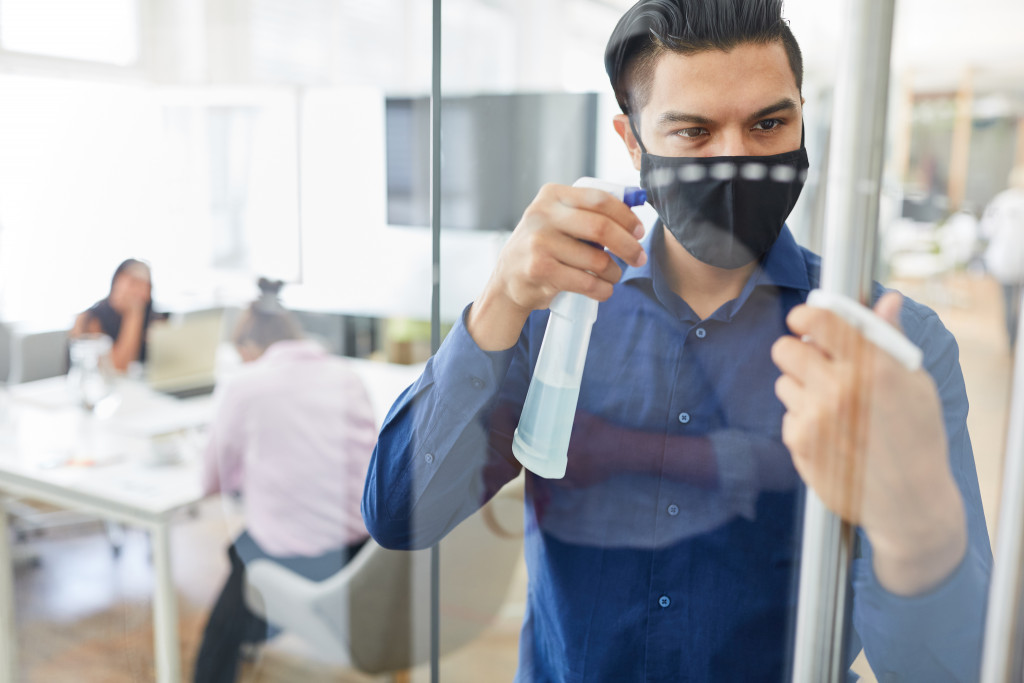 professional cleaning office